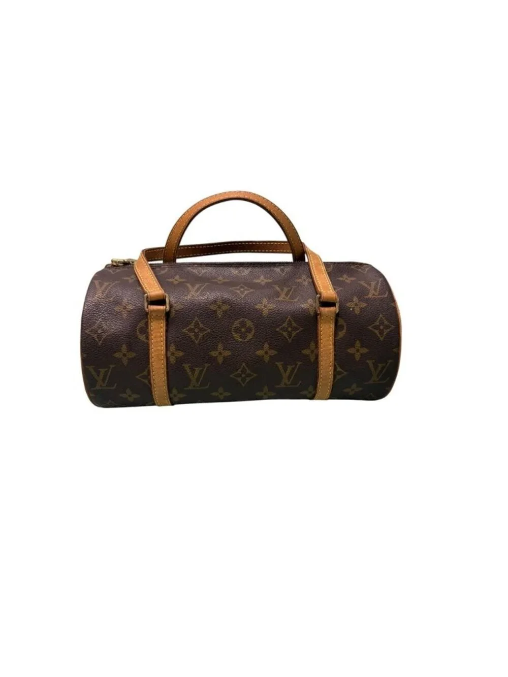 Louis Vuitton Monogram Papillon 26 Brown Leather Handbag